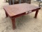 Red Metal Work Table