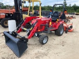 Massey Ferguson GC1723E Tractor w/ Loader & Finish Mower