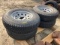 (4) ST225/75D15 Tires & Rims