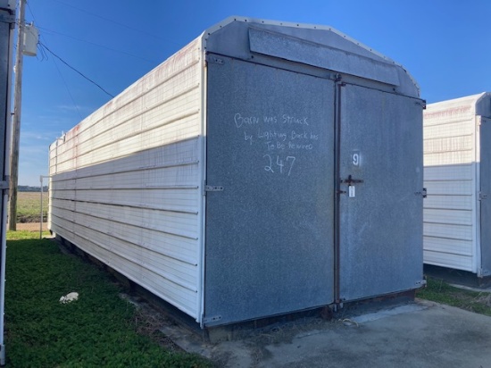 Tharrington 8 Box All Metal Barn #9 * NEEDS NEW REWIRING *