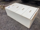 White Wide Filing Cabinet