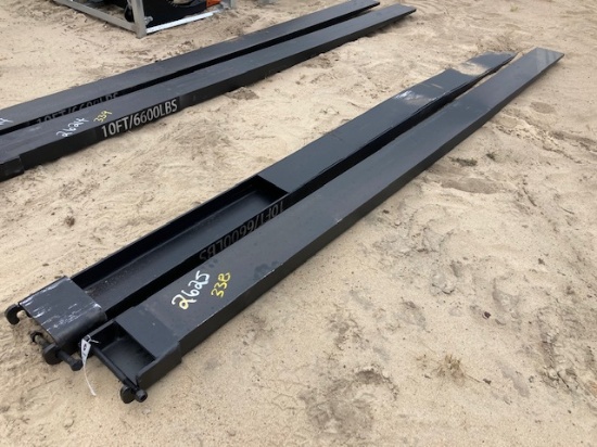 Pair Of 10' Fork Ext. 6600LBS