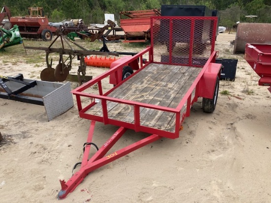 Red Apx. 4'x8' Trailer N/T