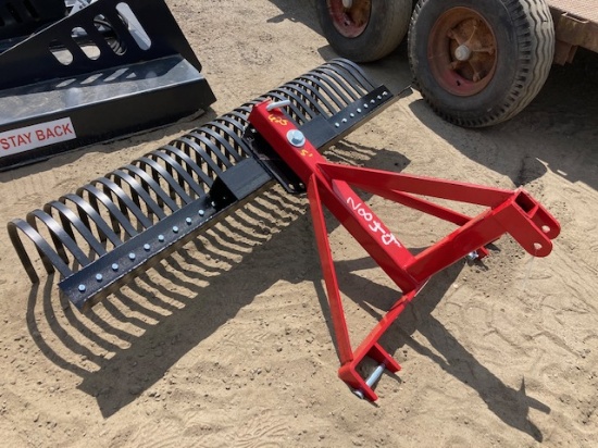 New 5' 3pt. Landscape Rake