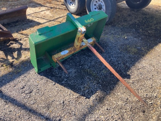 Green Hay Spear For Front Loader