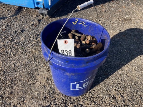 Blue Bucket of Misc. Bolts