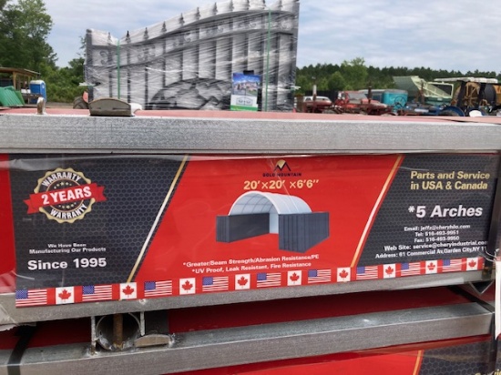 (1) NEW Gold Mountain 20'X20'x6'6" Container Shelter