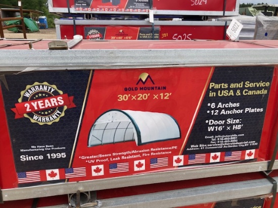 (1) NEW Gold Mountain 30'X20'x12' Shelter