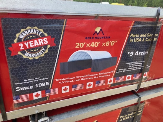 Gold Mountain 20'x40'x6'6" Container Shelter Kit