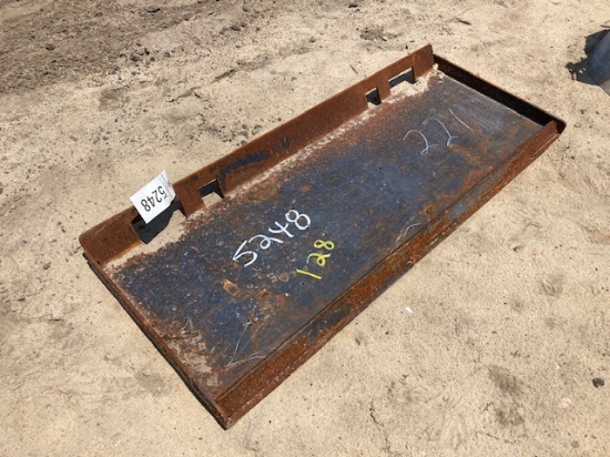(1) Quick Attach Skid Steer Plate