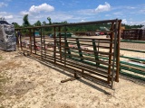 (1) Free Standing Cattle Gate Panel Apx. 24' w/ Apx. 12' Entry Gate