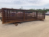 (1) Free Standing Cattle Fence Panel Apx. 24'