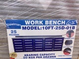 NEW Steelman 25 Drawer 10' Blue Work Bench