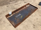 (1) Quick Attach Skid Steer Plate