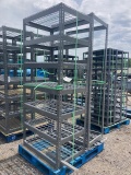 (2) Misc. Gray Storage Shelves