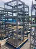 (2) Misc. Gray Storage Shelves