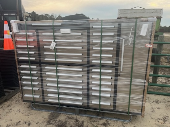 NEW Steelman 7' 35 Drawer Stainless Tool Box