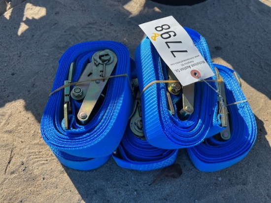 (5) Blue Ratchet Straps