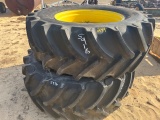 (2) Mitas 650/65R38 Tires Like New & Rims