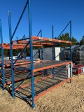 (1) Set Of Pallet Racking Blue & Orange