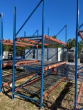 (1) Set Of Pallet Racking Blue & Orange