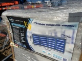 (1) New Steelman 20 Drawer 7' Workbench Blue
