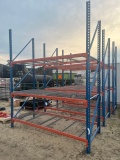 (1) Blue & Orange Pallet Racking