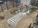 White Iron Lawn Chair
