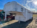 Apx. 18' Gooseneck Stock Trailer w/ 1 Split Gate N/T
