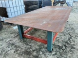 Large Metal Work Table