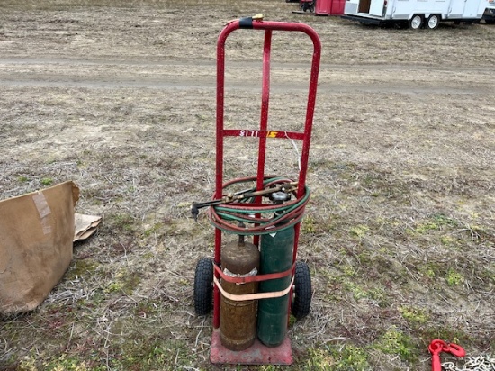Misc Torch Set On Hand Truck