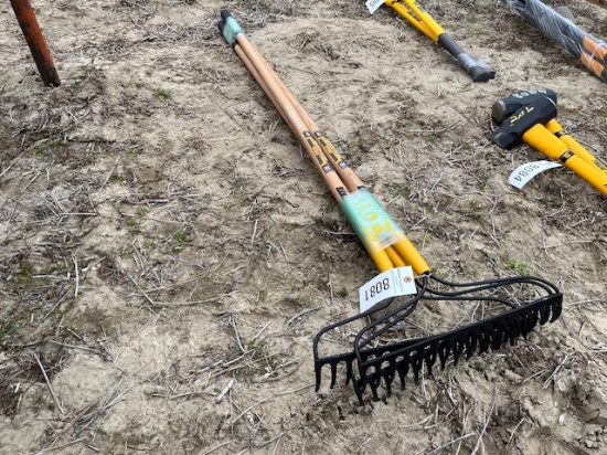 (3) Garden Rakes