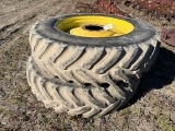 Pair Of 18.4 R 42 Tires & JD Rims