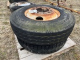 (2) 22.5 Tires & Rims