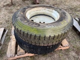 (2) 22.5 Tires & Rims