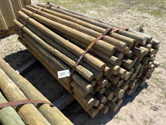 Bundle Of Apx. (100) 3" Treated Post