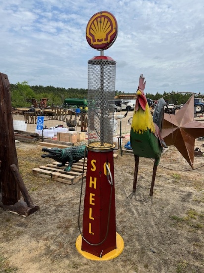 Shell Gas Pump Decor