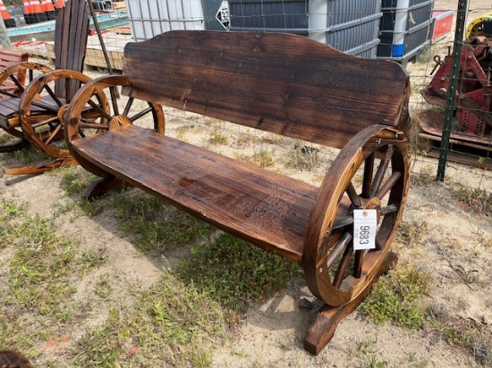 Wagon Wheel Bench