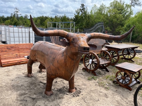 Large Metal Bull Grill