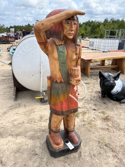 Indian Statue Solid Wood