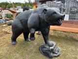 Large Growling Bear Decor