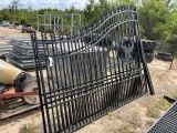 Set Of Apx. 16' Gates Deer Scene w/ Post