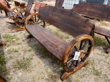 Wagon Wheel Bench