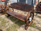 Wagon Wheel Bench