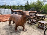 Large Metal Bull Grill
