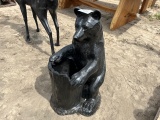 Bear Statue w/ Planting Pot Decor