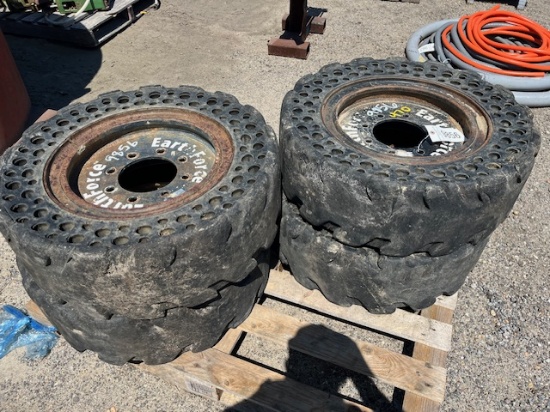 Solid Skid Steer / Forklift Tires & Rims