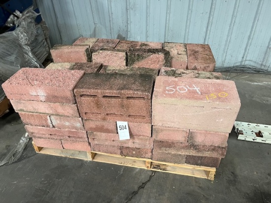 Pallet Of Red Split Face Block