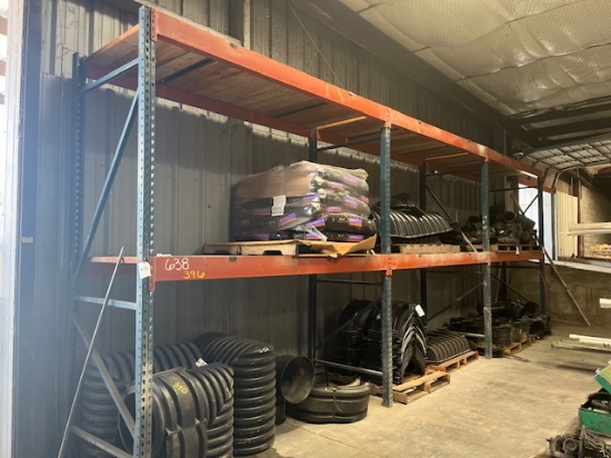 (3) Sections Of HD Pallet Racking Apx. 25' ( Racking Only )