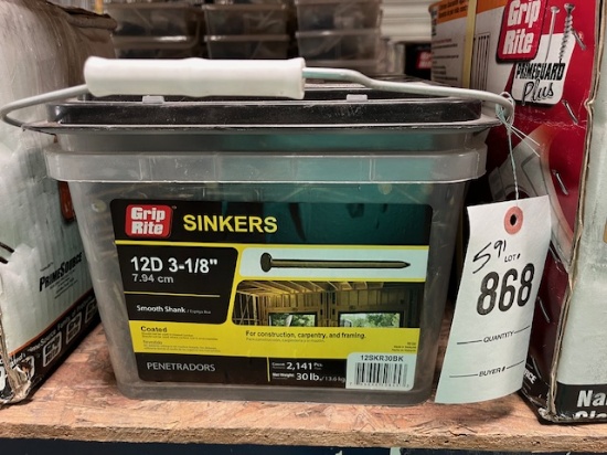 Bucket Of 12D Sinker Nails
